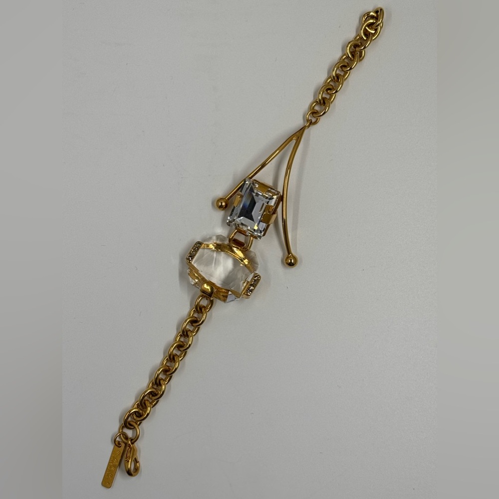 Marni Bracelet Clear with Gold Hardware size small
